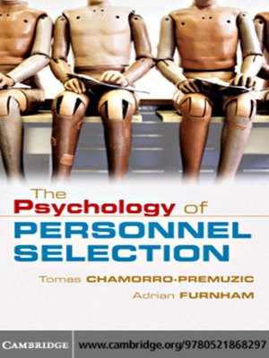 cover image of The Psychology of Personnel Selection